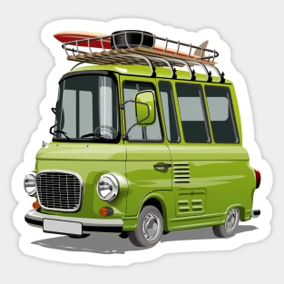 Cartoon Camper Van Sticker